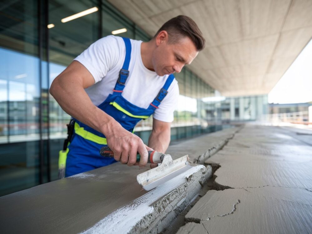 Profesjonalne uzupełnianie ubytków w betonie