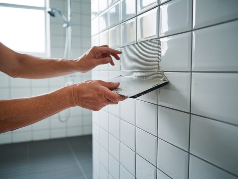 płytki ceramiczne na ścianie